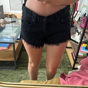 Rag and Bone Black Denim Shorts